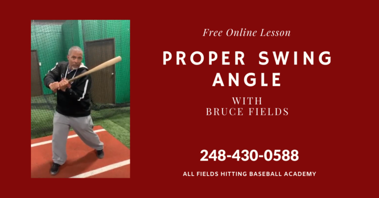 Baseball Proper Swing Angle with Bruce Fields